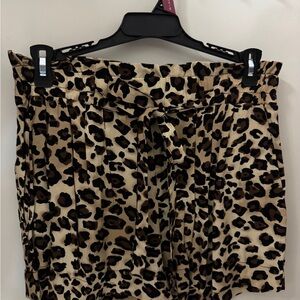 Leopard Print High Waist Shorts